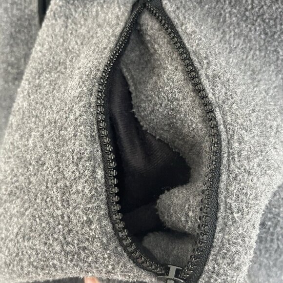 Eddie Bauer Ebtek Men Large Full Zip Fleece Vest Gray Polartec Vintage Gorpcore - Picture 8 of 12